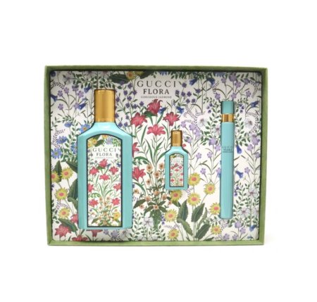 مجموعة قوتشي فلورا جورجوس ياسمين للنساء  - 3 قطع  Gucci Flora Gorgeous Jasmine Gift Set – 3 Pieces