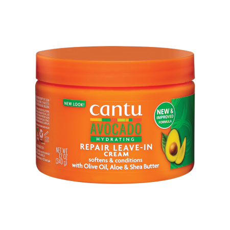 كانتو كريم إصلاح مرطب بالأفوكادو يُترك على الشعر 340غم Cantu Avocado Hydrating Repair Leave-In Cream