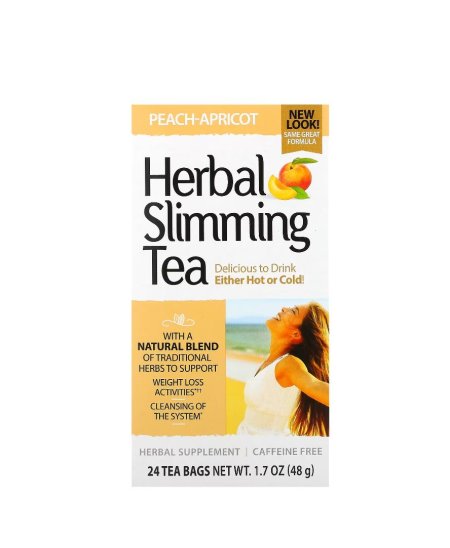 شاي الأعشاب للتنحيف بنكهة الخوخ – Herbal Slimming Tea (Peach-Apricot)