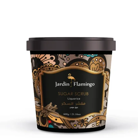 مقشر السكر بالعرق سوس 600غم جاردن فلامنغو Sugar Scrub Liquorice – Jardin Flamingo