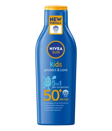 واقي شمس للأطفال من نيفيا بدرجة حماية +50 بحجم ٢٠٠مل  NIVEA SUN Kids Protect & Care SPF 50+