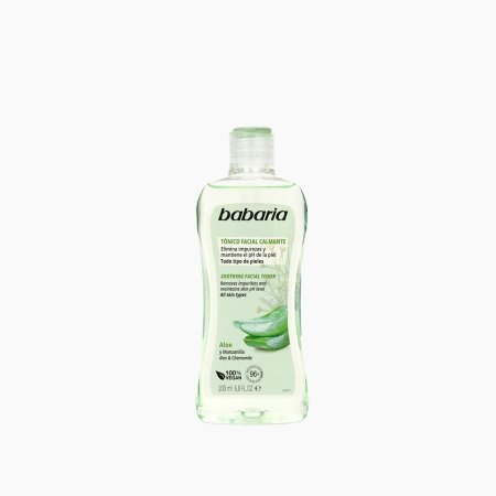 باباريا تونر مهدئ للوجه بالألوفيرا والبابونج Babaria Soothing Facial Toner with Aloe & Chamomile