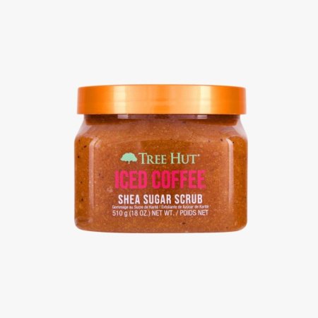 مقشر الجسم من تري هت برائحة القهوة المثلجة يحتوي على زبدة الشيا والسكر الطبيعي  Tree Hut Iced Coffee Shea Sugar Scrub