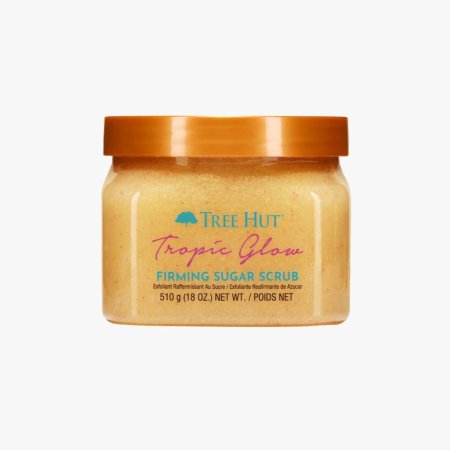 مقشر الجسم من تري هت Tropic Glow بتركيبة مخصصة لشد البشرة، يحتوي على زبدة الشيا والسكر الطبيعي Tree Hut Tropic Glow Firming Sugar Scrub
