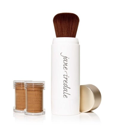 جين أيرديل بودرة الأساس السائبة بفرشاة قابلة لإعادة التعبئة بمعامل حماية SPF 20/15 - Jane Iredale Amazing Base® Loose Mineral Powder Refillable Brush SPF 20/15