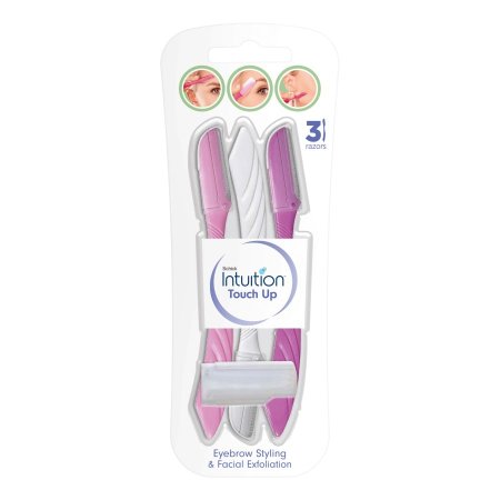 شفرات شِيك انتويشن لتحديد الحواجب وازالة شعر الوجه (عدد 3 شفرات) Schick Intuition Touch Up Eyebrow Razors