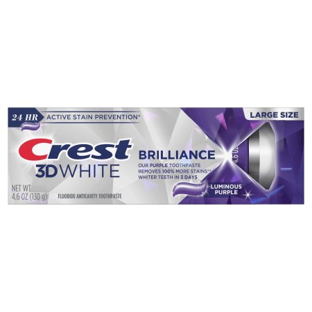 كريست 3D وايت بريليانس معجون أسنان بنفسجي للتبييض المكثف 130 جم Crest 3D White Brilliance Luminous Purple Toothpaste