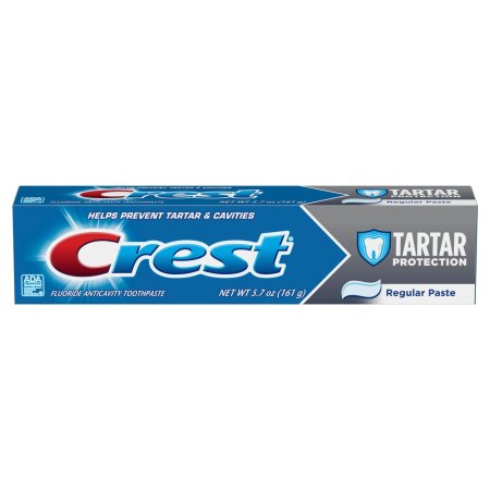 كريست للحماية من الجير معجون أسنان بالفلورايد لمكافحة التسوس 161 جم Crest Tartar Protection Fluoride Anticavity Toothpaste Regular Paste