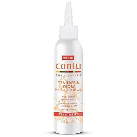 زيت شجرة الشاي و زبدة الشيا و والجوجوبا لفروة الرأس والشعر من كانتو 180 مل Cantu Shea Butter Tea Tree & Jojoba Hair & Scalp Oil 180 ml