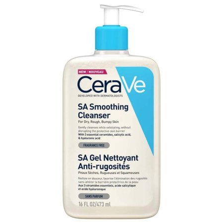 غسول منظف ​​اس اي المنعم من سيرفي للبشرة الجافة والخشنة والمتشققة  236 مل - CeraVe SA Smoothing Cleanser for dry rough bumpy skin 236 ml