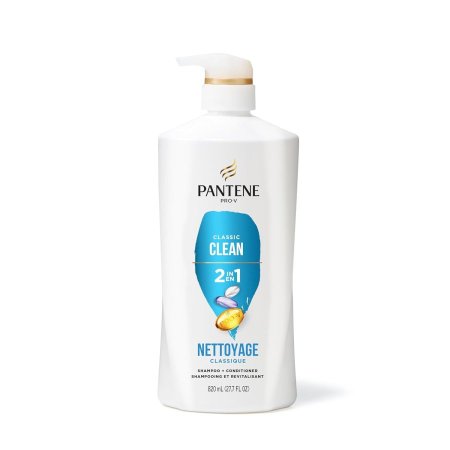 شامبو وبلسم بانتين 2 في1 للتنظيف الكلاسيكي 820 مل PANTENE 2 in 1 Shampoo & Conditioner Classic Clean 820 ml