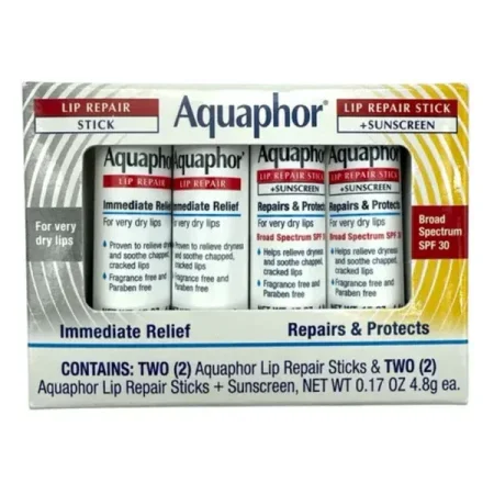 مجموعة مرطب الشفاه من أكوافور لإصلاح وحماية الشفاه Aquaphor Lip Repair & Protect Set