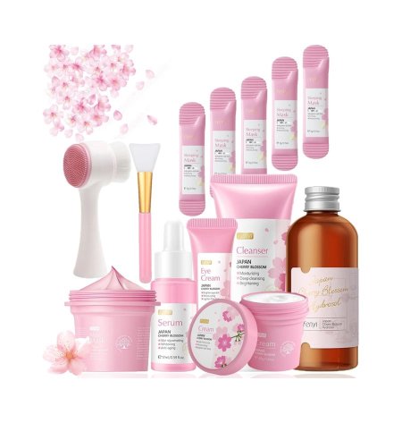 طقم ساكورا للعناية بالبشرة مجموعة متكاملة للبنات والنساء Sakura Skin Care Set Teen Girls & Women Pamper Gift Kit