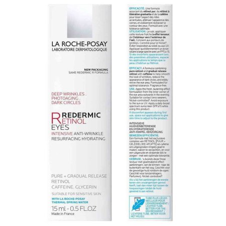 كريم ريتينول ريديرميك لحول العين من لا روش بوزيه 15مل - La Roche-Posay Redermic Retinol Eyes 15ml