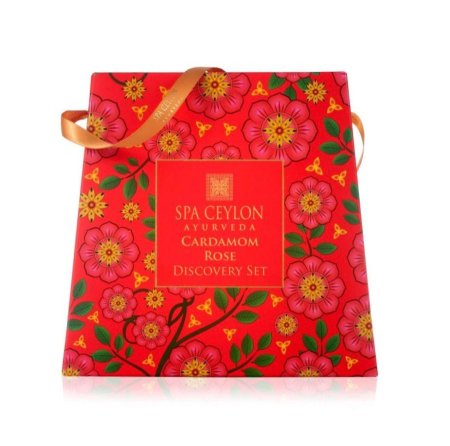 مجموعة اكتشاف سبا سيلون بالأيورفيدا – الهيل والورد - SPA CEYLON Ayurveda Cardamom Rose Discovery Set