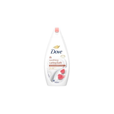 دوڤ سائل استحمام  بزيت اللوز ورائحة الكركديه بحجم 450 مل - Dove Soothing  Almond Oil and Hibiscus Scent 450 ml