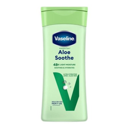 لوشن فازلين للعناية المكثفة بالصبار المهدئ حجم 400 مل - Vaseline Intensive Care Aloe Soothe Lotion400 ML