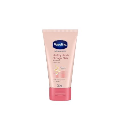 مرطب اليدين فازلين إنتنسف كير للأيدي الصحية والاظافر الاقوى بحجم 75 مل -  Vaseline Intensive Care Healthy Hands Stronger Nails Hand Cream 75 ml