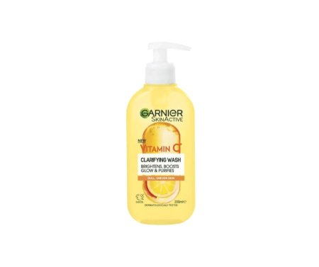 غسول التفتيح بفيتامين سي من غارنييه سكين ناتشورالز بحجم 200مل -  Garnier Skin Naturals Vitamin C Clarifying Wash 200 ml