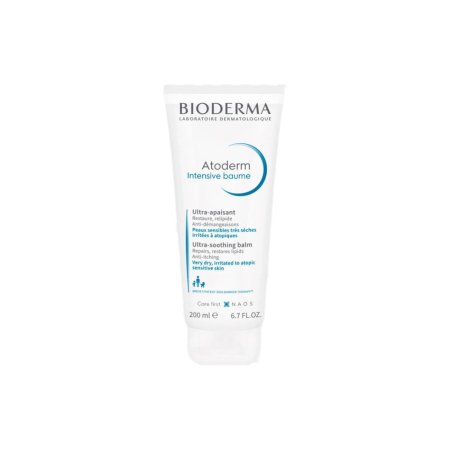 مرطب للوجة من بيوديرما أتوديرم إنتنسف بوم بحجم 200 مل - Bioderma Atoderm Intensive Baume 200 ml