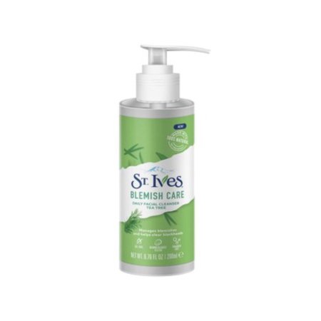 سانت آيفز غسول يومي للوجه لعناية البثور بشجرة الشاي ٢٠٠مل  ST. Ives BLEMISH CARE DAILY FACIAL CLEANSER TEA TREE