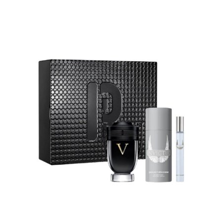 طقم إنفيكتوس فيكتوري (أو دي بارفان 100 مل + بخاخ مزيل عرق 150 مل + بخاخ سفر 10 مل) Invictus Victory Set (Eau de Parfum 100ml + Deodorant Spray 150ml + Travel Spray 10ml)