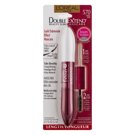 ماسكارا لوريال باريس دبل إكستيند Beauty Tubes الأسود ٥٧٠ L’Oréal Paris Double Extend Beauty Tubes Mascara Black 570