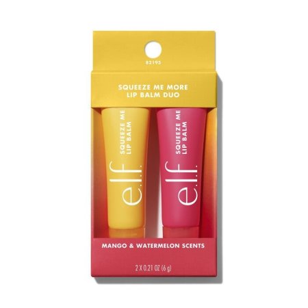 مجموعة مرطب الشفاه إيلف سكويز مي مور مانجو وبطيخ  e.l.f. Squeeze Me More Lip Balm Duo Mango & Watermelon