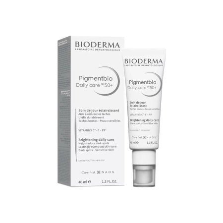 كريم العناية اليومية للتفتيح من بيوديرما بيغمنت بيو مع حماية ٥٠+ اس بي اف -  Bioderma Pigmentbio Daily Care SPF 50+