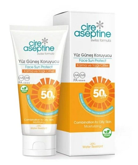 Cire Aseptine Face Sunscreen Combination & Oily Skin 50 Spf 