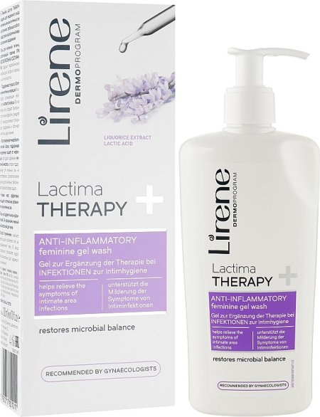 Lirene LACTIMA THERAPY+ Treatment enhancing feminine wash against inflammations 300 ml