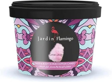 (Jardin Flamingo Face and Body Scrub COTTON CANDY (400g