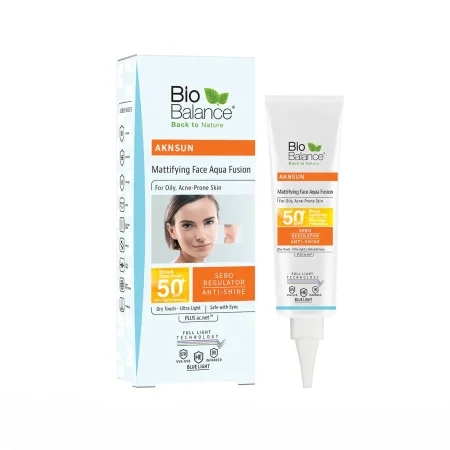 Biobalance Aknsun Mattifying Face Aqua Fusion, Tinted Medium, 50 SPF