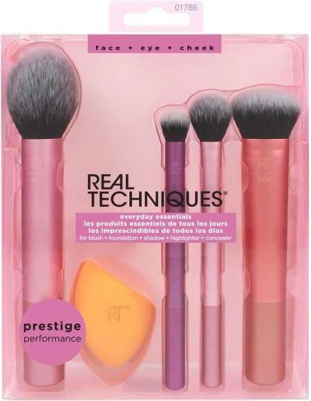 Real Techniques everyday Essentials Makeup Brush Set 5pcs