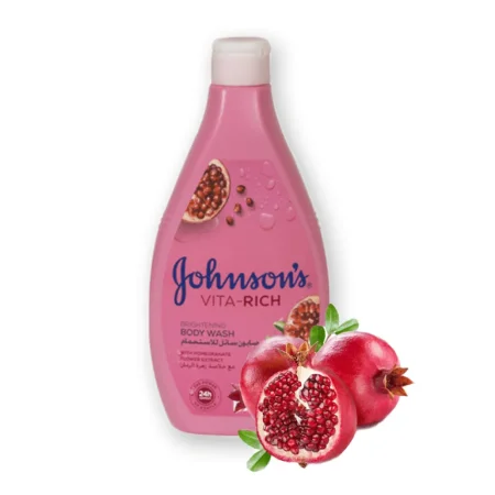 Johnsons Vita Rich Brightening Body Wash With Pomegranate Flower Extract - 400ml