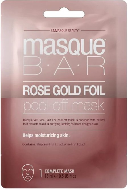 Masque Bar Rose Gold Foil Peel Off Mask - 1 Complete Mask