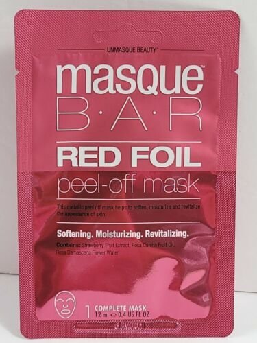 Masque Bar Red Foil Peel off Mask Softening Moisturizing Revitalizing -1 Complete Mask