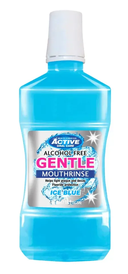 Beauty Formulas Active Oral Care Mild Mouthwash Ice Blue - no alcohol