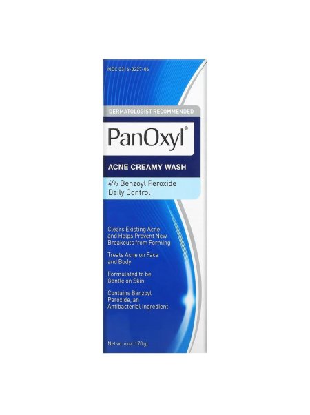 Panoxyl Acne Creamy Face Wash 4% Benzoyl Peroxide 170g