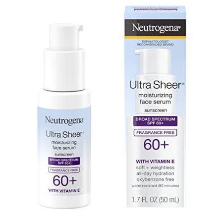 Neutrogena Ultra Sheer Moisturizing Face Serum Sunscreen  SPF60  50ML