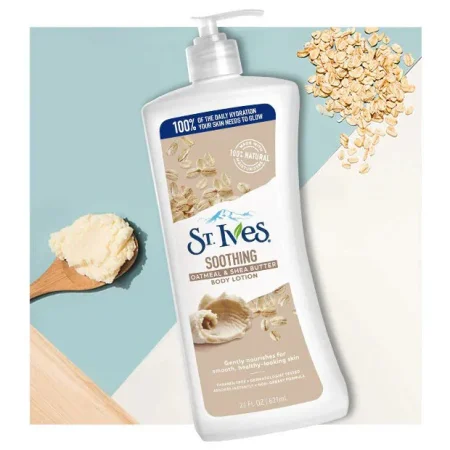 St. Ives Soothing Oatmeal And Shea Butter Body Lotion, 621 Ml