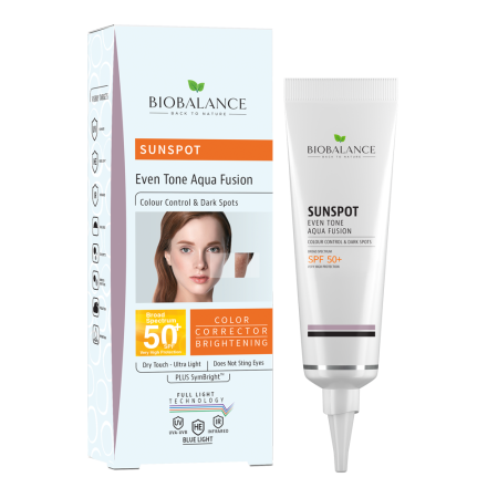 Bio Balance Tinted Medium Sun Spot Even Tone Aqua Fusion Color Control & Dark Spots 50+SPF 