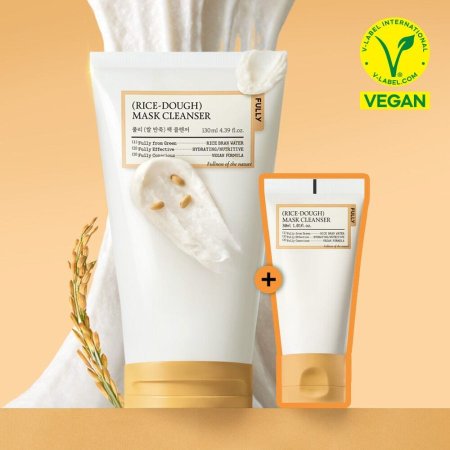 مجموعة التنظيف العميق للبشرة بالأرز  FULLY Rice-Dough Mask Cleanser