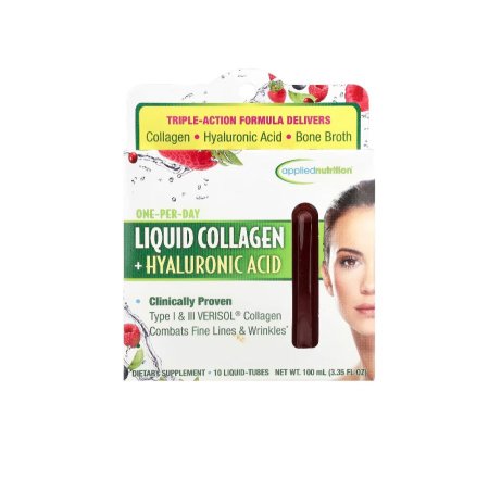 كولاجين سائل مع حمض الهيالورونيك (10 أنابيب سائلة × 10 مل لكل أنبوب) - Liquid Collagen + Hyaluronic Acid