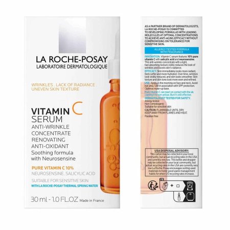 لاروش بوزيه فيتامين C10 سيروم ٣٠مل - La Roche-Posay Pure Vitamin C10 Serum