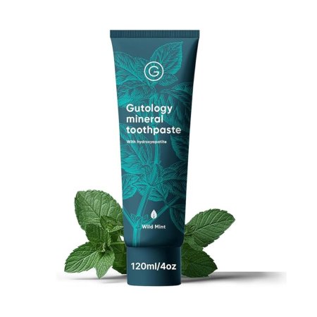 جوتولوجي معجون أسنان معدني بنكهة النعناع البري - Gutology Mineral Toothpaste – Wild Mint with Hydroxyapatite