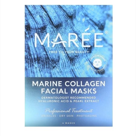 مجموعة أقنعة الكولاجين البحري للوجه من ماري   MARÉE Marine Collagen Facial Masks Set