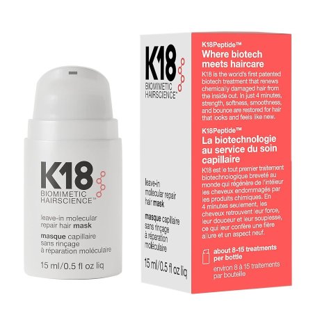 K18 Leave-In Molecular Repair Hair Mask for Dry or Damaged Hair 