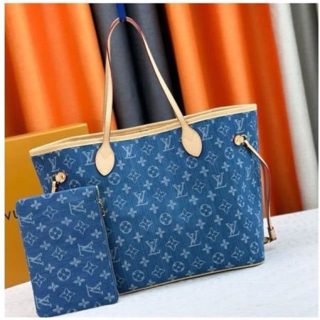 حقيبة كتف LOUIS VUITTON DENIM NEVERFULL