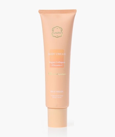لالين كريم جسم بالكولاجين النباتي وفيتامين سي 200 غ -  Laline Body Cream Vegan Collagen & Vitamin C – 200g